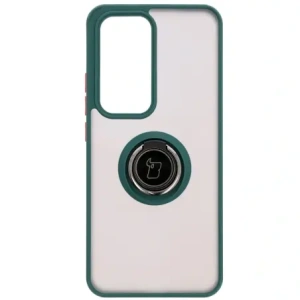 Hurtownia GSM - Bizon Case Hybrid Ring Oppo Reno 12 rauchig mit einem dunkelgrünen Rahmen - BIZ6935 - {ean13} - Hurt