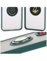 Hurtownia GSM - Bizon Case Hybrid Ring Oppo Reno 12 rauchig mit einem dunkelgrünen Rahmen - BIZ6935 - {ean13} - Hurt