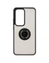 Hurtownia GSM - Bizon Case Hybrid Gyűrű Oppo Reno 12 füstös fekete kerettel - BIZ6936 - {ean13} - Hurt