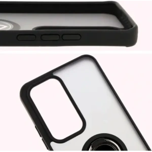 Hurtownia GSM - Bizon Case Hybrid Gyűrű Oppo Reno 12 füstös fekete kerettel - BIZ6936 - {ean13} - Hurt