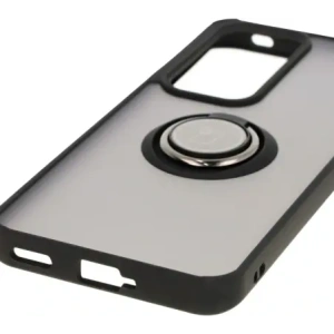 Hurtownia GSM - Bizon Case Hybrid Gyűrű Oppo Reno 12 füstös fekete kerettel - BIZ6936 - {ean13} - Hurt