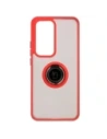 Hurtownia GSM - Bizon Case Hybrid Gyűrű Oppo Reno 12 füstös piros kerettel - BIZ6937 - {ean13} - Hurt