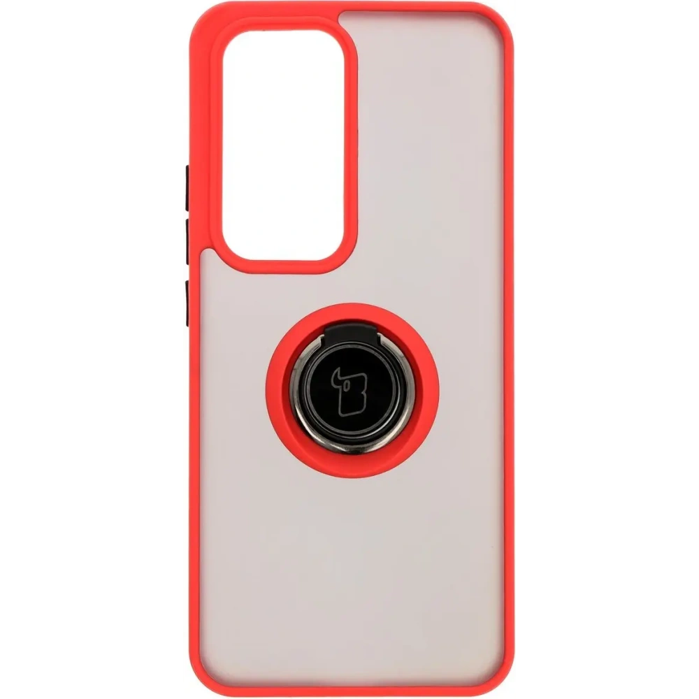 Hurtownia GSM - Bizon Case Hybrid Gyűrű Oppo Reno 12 füstös piros kerettel - BIZ6937 - {ean13} - Hurt