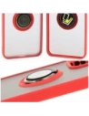 Hurtownia GSM - Bizon Case Hybrid Gyűrű Oppo Reno 12 füstös piros kerettel - BIZ6937 - {ean13} - Hurt