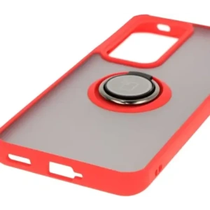 Hurtownia GSM - Bizon Case Hybrid Gyűrű Oppo Reno 12 füstös piros kerettel - BIZ6937 - {ean13} - Hurt