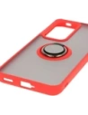 Hurtownia GSM - Bizon Case Hybrid Gyűrű Oppo Reno 12 füstös piros kerettel - BIZ6937 - {ean13} - Hurt