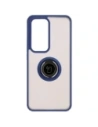 Hurtownia GSM - Etui s úchytem na prst Bizon Case Hybrid Ring pro Oppo Reno 12 kouřové s modrým rámečkem - BIZ6938 - {ean13} - Hurt
