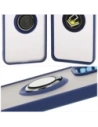 Hurtownia GSM - Etui s úchytem na prst Bizon Case Hybrid Ring pro Oppo Reno 12 kouřové s modrým rámečkem - BIZ6938 - {ean13} - Hurt