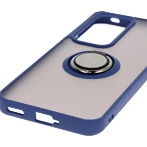 Hurtownia GSM - Bizon Case Hybrid Gyűrű Oppo Reno 12 füstös színben, tengerészkék kerettel. - BIZ6938 - {ean13} - Hurt