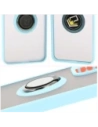 Hurtownia GSM - Bizon Case Hybrid Ring Oppo Reno 12 fumuriu cu un cadru bleu deschis. - BIZ6939 - {ean13} - Hurt
