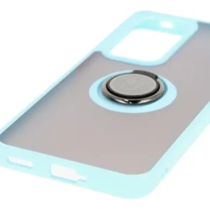 Hurtownia GSM - Bizon Case Hybrid Gyűrű Oppo Reno 12 füstös színben, világoskék kerettel - BIZ6939 - {ean13} - Hurt