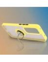 Hurtownia GSM - Husă hibridă Bizon Case pentru Oppo Reno 12, fumurie cu un cadru galben. - BIZ6940 - {ean13} - Hurt