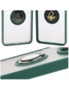 Hurtownia GSM - Bizon Case Hybrid Ring Xiaomi Redmi 14C 4G / POCO C75 rauchig mit einem dunkelgrünen Rahmen - BIZ6941 - {ean13} - Hurt