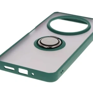 Wholesale Bizon Case Hybrid Ring Xiaomi Redmi 14C 4G / POCO C75 smoky with a dark green frame - BIZ6941 - {ean13} - Hurt