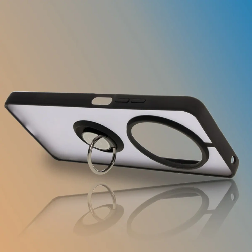 Wholesale Bizon Case Hybrid Ring Xiaomi Redmi 14C 4G / POCO C75 smoky with a black frame - BIZ6942 - {ean13} - Hurt