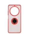 Hurtownia GSM - Bizon Case Hybrid Ring Xiaomi Redmi 14C 4G / POCO C75 rauchig mit rotem Rahmen - BIZ6943 - {ean13} - Hurt