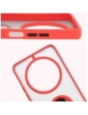 Hurtownia GSM - Bizon Case Hybrid Ring Xiaomi Redmi 14C 4G / POCO C75 rauchig mit rotem Rahmen - BIZ6943 - {ean13} - Hurt