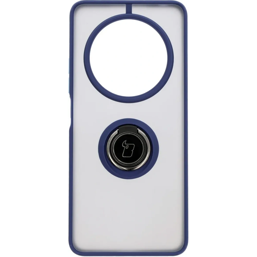 Hurtownia GSM - Bizon Case Hybrid Ring Xiaomi Redmi 14C 4G / POCO C75 rauchig mit einem navyblauen Rahmen - BIZ6944 - {ean13} - Hurt