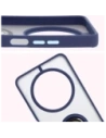 Hurtownia GSM - Bizon Case Hybrid Ring Xiaomi Redmi 14C 4G / POCO C75 rauchig mit einem navyblauen Rahmen - BIZ6944 - {ean13} - Hurt