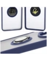 Hurtownia GSM - Bizon Case Hybrid Ring Xiaomi Redmi 14C 4G / POCO C75 rauchig mit einem navyblauen Rahmen - BIZ6944 - {ean13} - Hurt