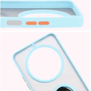 Wholesale Bizon Case Hybrid Ring Xiaomi Redmi 14C 4G / POCO C75 smoky with a light blue frame - BIZ6945 - {ean13} - Hurt