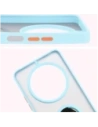 Hurtownia GSM - Etui s úchytem na prst Bizon Case Hybrid Ring do Xiaomi Redmi 14C 4G / POCO C75 kouřové s jasně modrým rámem - BIZ6945 - {ean13} - Hurt