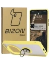 Bizon Case Hybrid Ring Xiaomi Redmi 14C 4G / POCO C75 smoky with a yellow frame