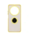 Hurtownia GSM - Etui s úchopem na prst Bizon Case Hybrid Ring pro Xiaomi Redmi 14C 4G / POCO C75 kouřové s žlutým rámečkem - BIZ6946 - {ean13} - Hurt