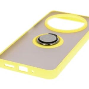 Wholesale Bizon Case Hybrid Ring Xiaomi Redmi 14C 4G / POCO C75 smoky with a yellow frame - BIZ6946 - {ean13} - Hurt