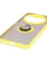 Hurtownia GSM - Etui s úchopem na prst Bizon Case Hybrid Ring pro Xiaomi Redmi 14C 4G / POCO C75 kouřové s žlutým rámečkem - BIZ6946 - {ean13} - Hurt