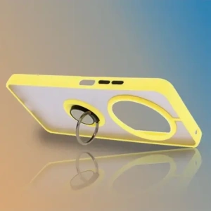 Wholesale Bizon Case Hybrid Ring Xiaomi Redmi 14C 4G / POCO C75 smoky with a yellow frame - BIZ6946 - {ean13} - Hurt