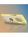 Hurtownia GSM - Etui s úchopem na prst Bizon Case Hybrid Ring pro Xiaomi Redmi 14C 4G / POCO C75 kouřové s žlutým rámečkem - BIZ6946 - {ean13} - Hurt