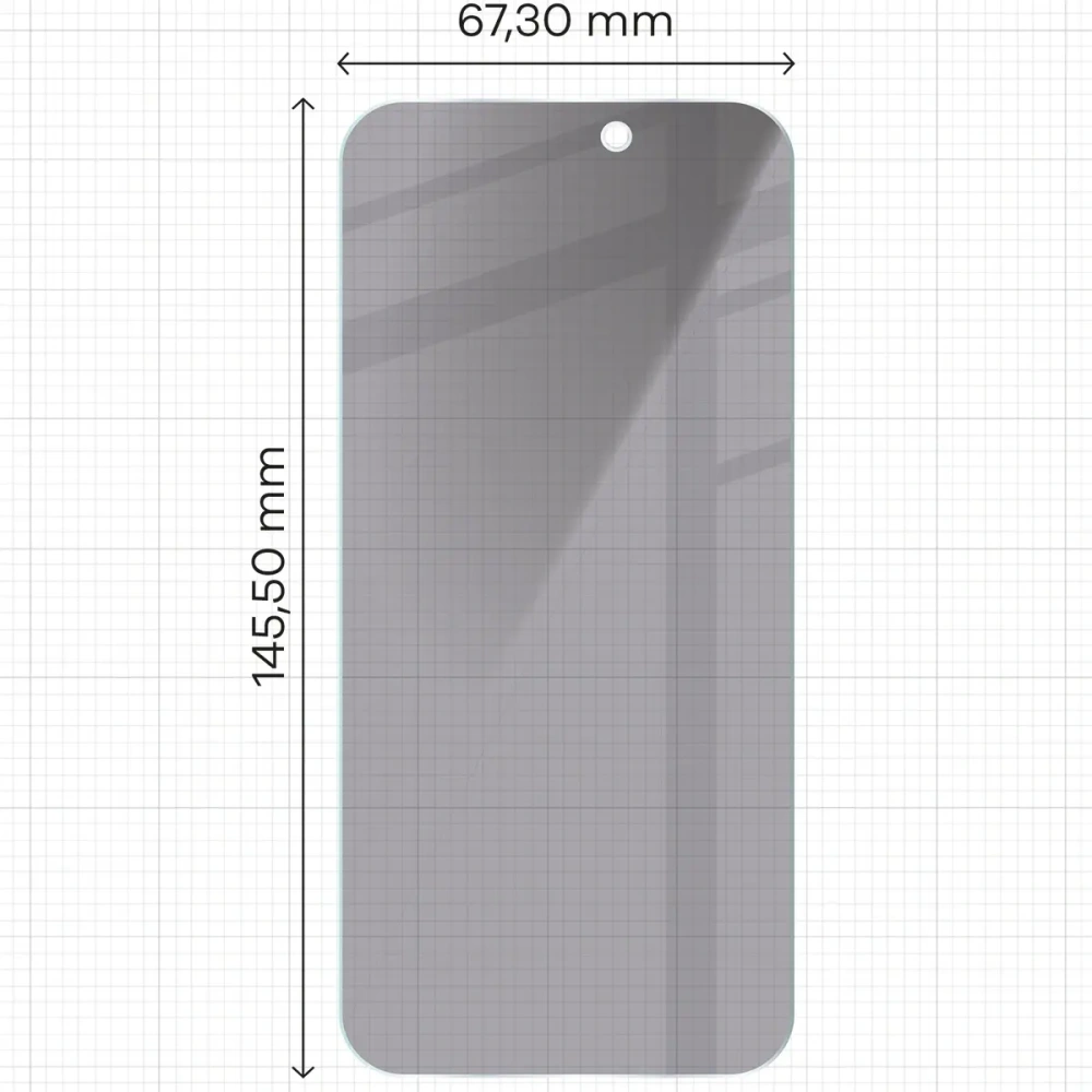 Hurtownia GSM - Prywatyzujące szkło hartowane Bizon Glass Clear Shadow do Apple iPhone 16 Pro przyciemniane - BIZ6947 - {ean13} - Hurt