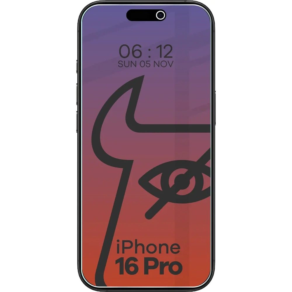 Hurtownia GSM - Prywatyzujące szkło hartowane Bizon Glass Clear Shadow do Apple iPhone 16 Pro przyciemniane - BIZ6947 - {ean13} - Hurt