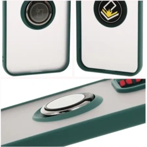 Hurtownia GSM - Bizon Case Hybrid Ring Honor 200 Lite fumurie cu un cadru verde închis - BIZ6948 - {ean13} - Hurt