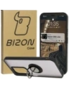 Bizon Case Hybrid Ring Honor 200 Lite rauchig mit einem schwarzen Rahmen