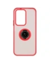 Hurtownia GSM - Etui z uchwytem na palec Bizon Case Hybrid Ring do Honor 200 Lite przydymione z czerwoną ramką - BIZ6950 - {ean13} - Hurt