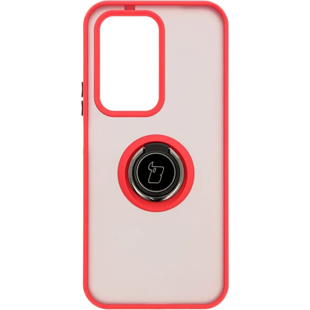 Hurtownia GSM - Etui z uchwytem na palec Bizon Case Hybrid Ring do Honor 200 Lite przydymione z czerwoną ramką - BIZ6950 - {ean13} - Hurt