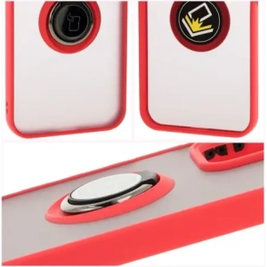 Hurtownia GSM - Bizon Case Hybrid Ring Honor 200 Lite rauchig mit einem roten Rahmen - BIZ6950 - {ean13} - Hurt