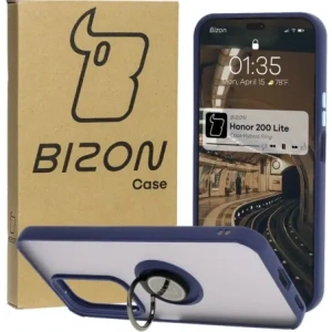 Hurtownia GSM - Etui s úchytem na prst Bizon Case Hybrid Ring pro Honor 200 Lite kouřové s modrým rámečkem - BIZ6951 - {ean13} - Hurt