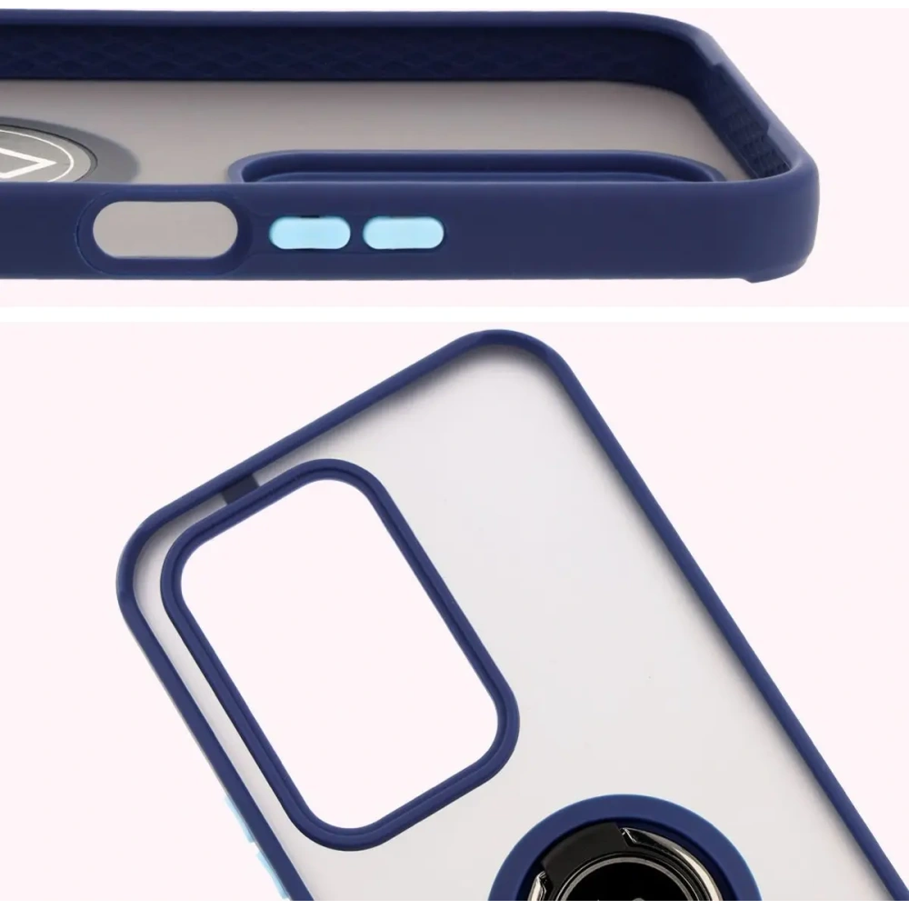Hurtownia GSM - Bizon Case Hybrid Ring Honor 200 Lite fumuriu cu un cadru bleu marin - BIZ6951 - {ean13} - Hurt