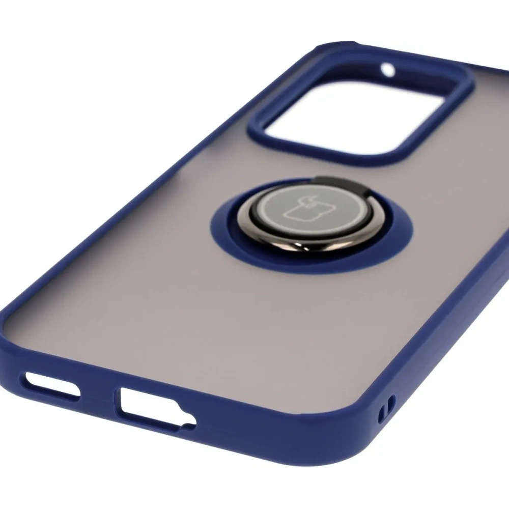 Hurtownia GSM - Bizon Case Hybrid Ring Honor 200 Lite fumuriu cu un cadru bleu marin - BIZ6951 - {ean13} - Hurt