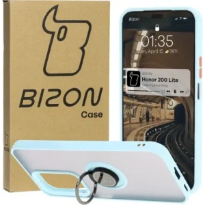 Hurtownia GSM - Etui s úchytem na prst Bizon Case Hybrid Ring pro Honor 200 Lite kouřové s jasně modrým rámečkem - BIZ6952 - {ean13} - Hurt