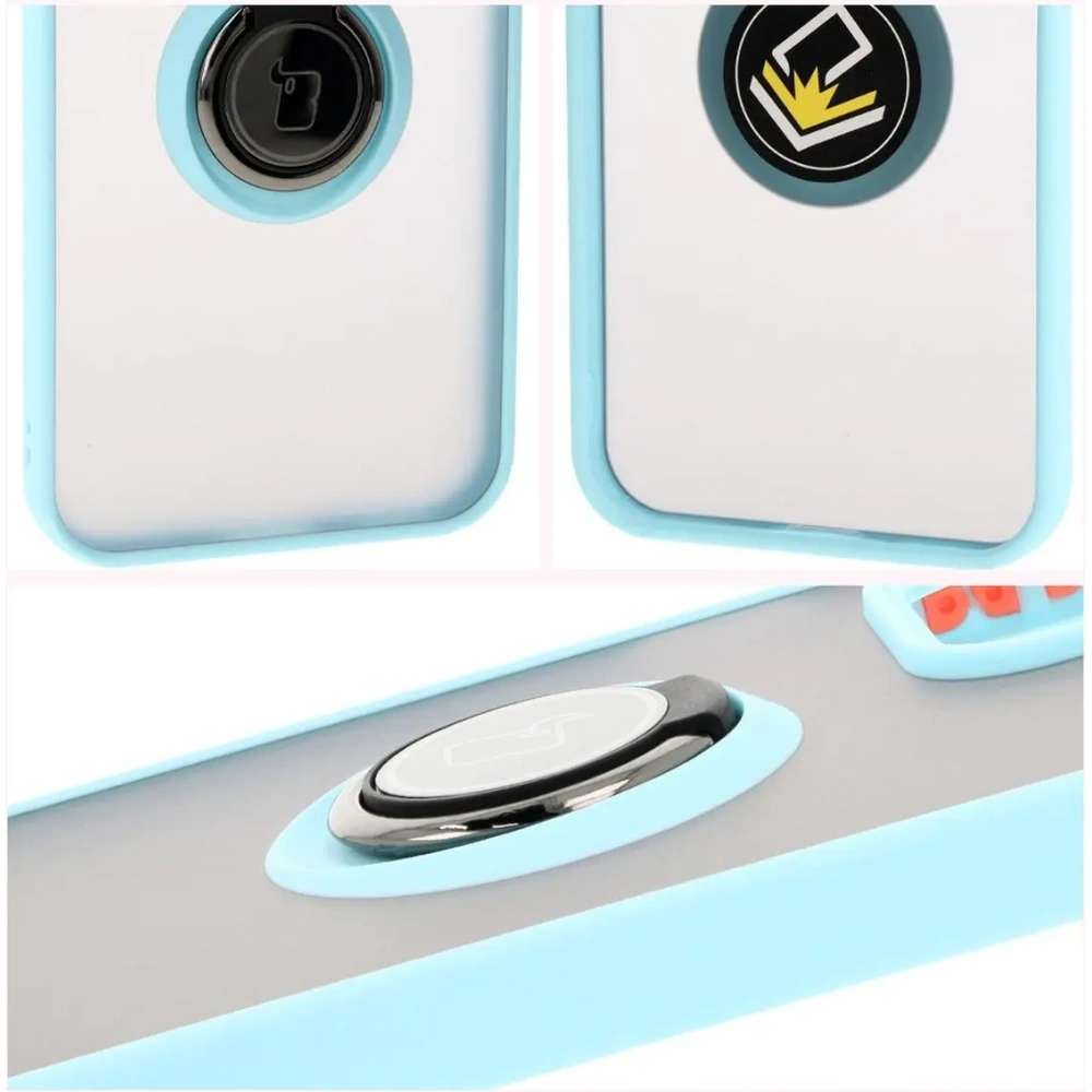 Hurtownia GSM - Bizon Case Hybrid Ring Honor 200 Lite fumuriu cu un cadru albastru deschis - BIZ6952 - {ean13} - Hurt