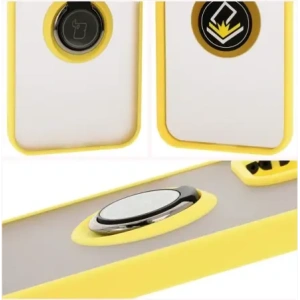 Hurtownia GSM - Bizon Case Hybrid Ring Honor 200 Lite fumuriu cu un cadru galben. - BIZ6953 - {ean13} - Hurt