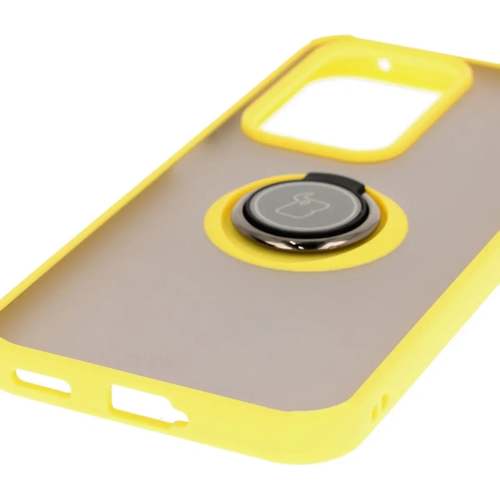 Hurtownia GSM - Bizon Case Hybrid Ring Honor 200 Lite fumuriu cu un cadru galben. - BIZ6953 - {ean13} - Hurt