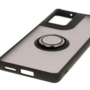 Wholesale Bizon Case Hybrid Ring Motorola Moto G85 5G smoky with a black frame - BIZ6954 - {ean13} - Hurt