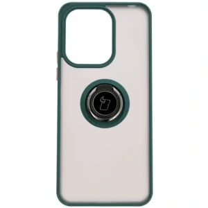 Hurtownia GSM - Bizon Case Hybrid Ring Xiaomi Redmi 13 4G fumos cu un cadru verde închis - BIZ6955 - {ean13} - Hurt