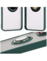 Hurtownia GSM - Etui s úchytem na prst Bizon Case Hybrid Ring pro Xiaomi Redmi 13 4G kouřové s tmavě zeleným rámečkem - BIZ6955 - {ean13} - Hurt
