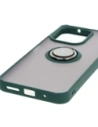 Hurtownia GSM - Etui s úchytem na prst Bizon Case Hybrid Ring pro Xiaomi Redmi 13 4G kouřové s tmavě zeleným rámečkem - BIZ6955 - {ean13} - Hurt